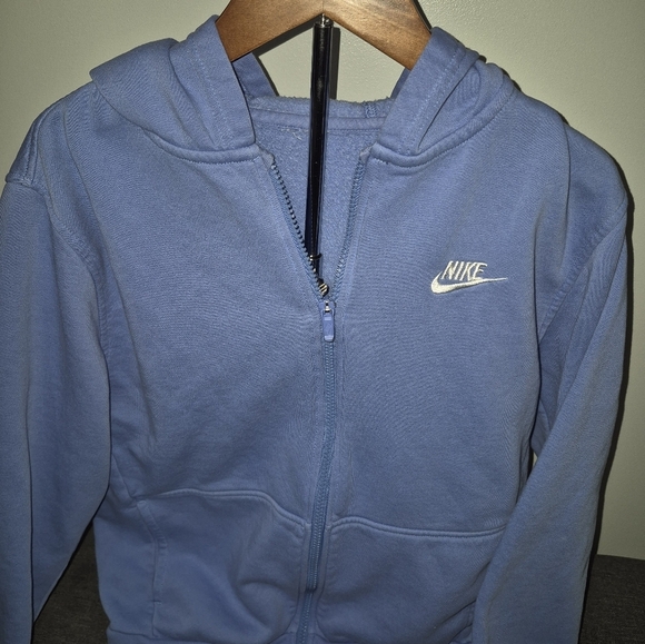 Nike Sportswear Club Fleece Blue Full Zip Hoodie SZ XL - Picture 2 of 8